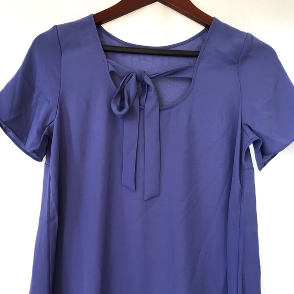 Short Sleeve Blouse with Bow Detail US Size S - Picture 2 of 5